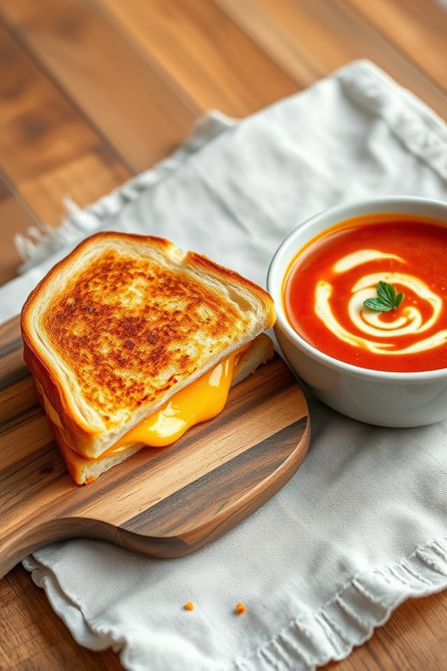 grilled cheese tomato soup