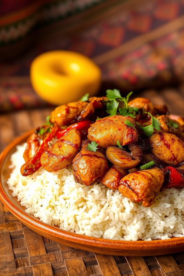 grilled chicken african dish