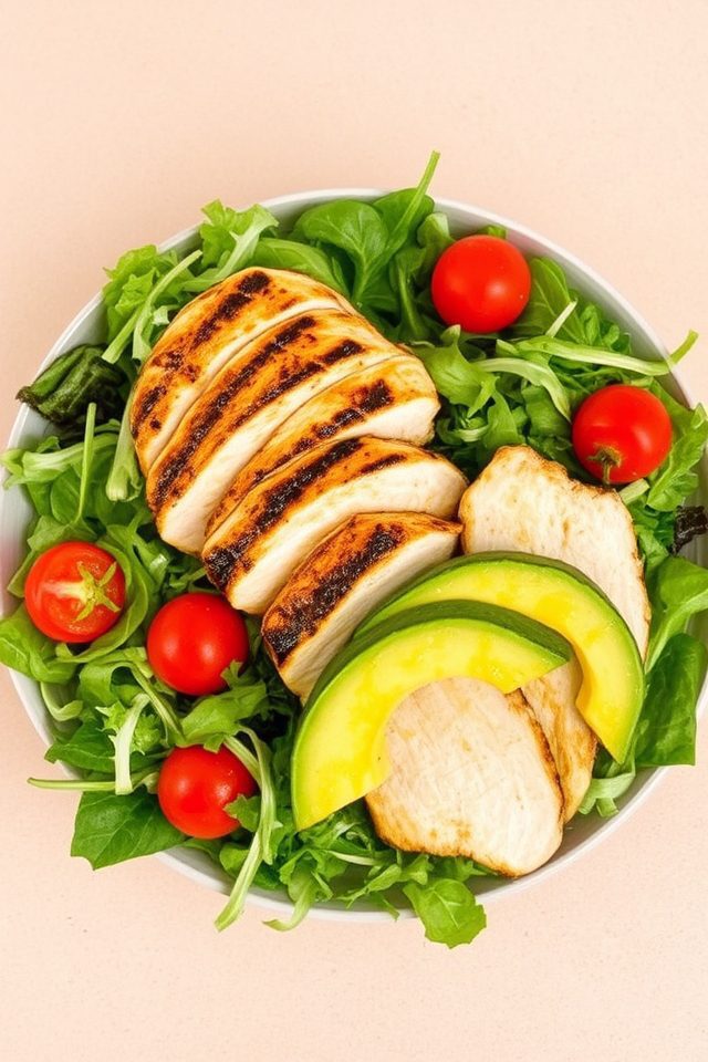 grilled chicken avocado salad