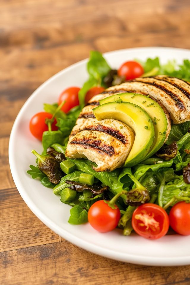 grilled chicken avocado salad