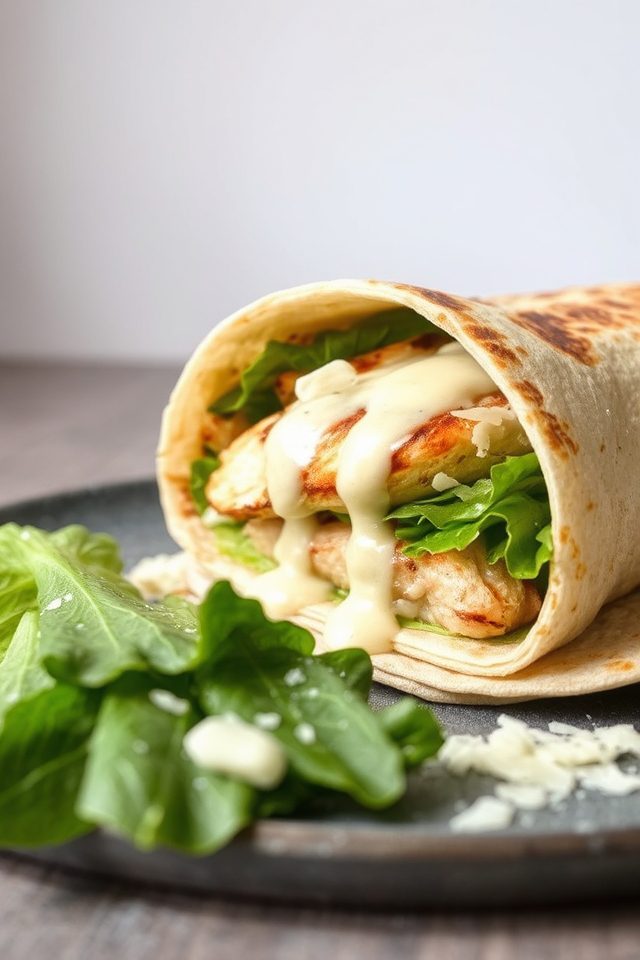 grilled chicken caesar wrap