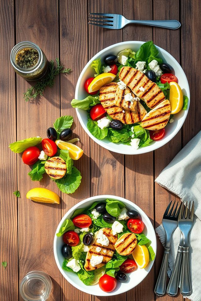 grilled chicken mediterranean salad