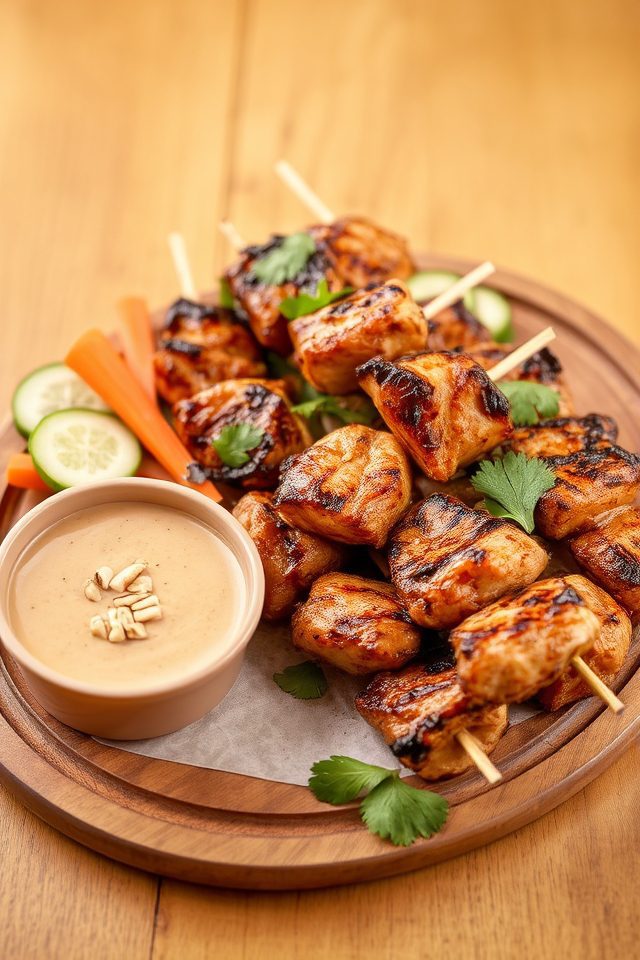 grilled chicken peanut sauce