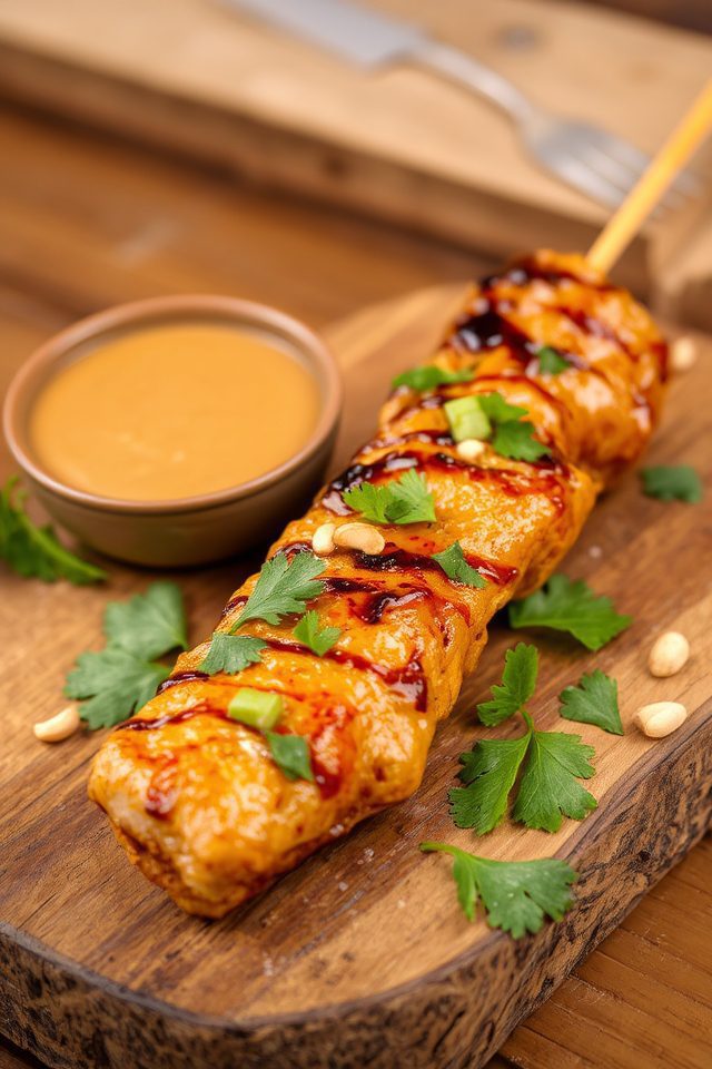 grilled chicken peanut sauce
