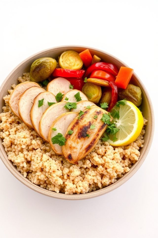 grilled chicken quinoa bowls