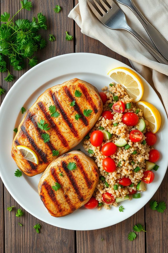grilled chicken quinoa salad