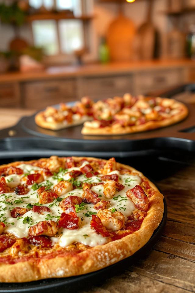 grilled chicken ranch pizza