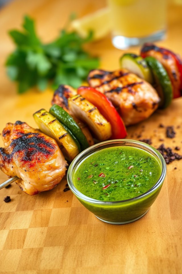 grilled chicken summer meal