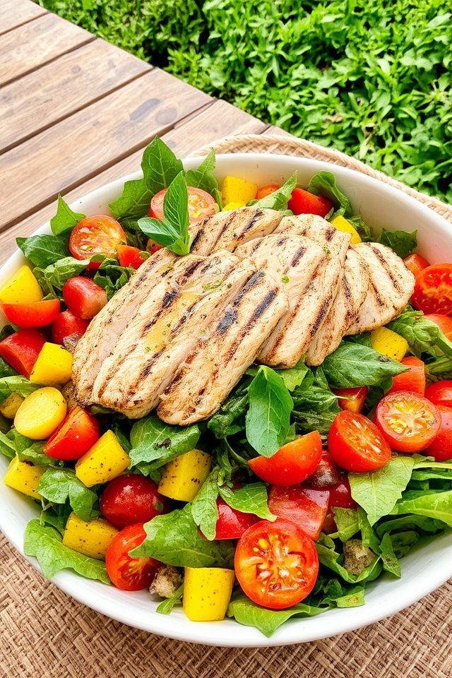 grilled chicken summer salad