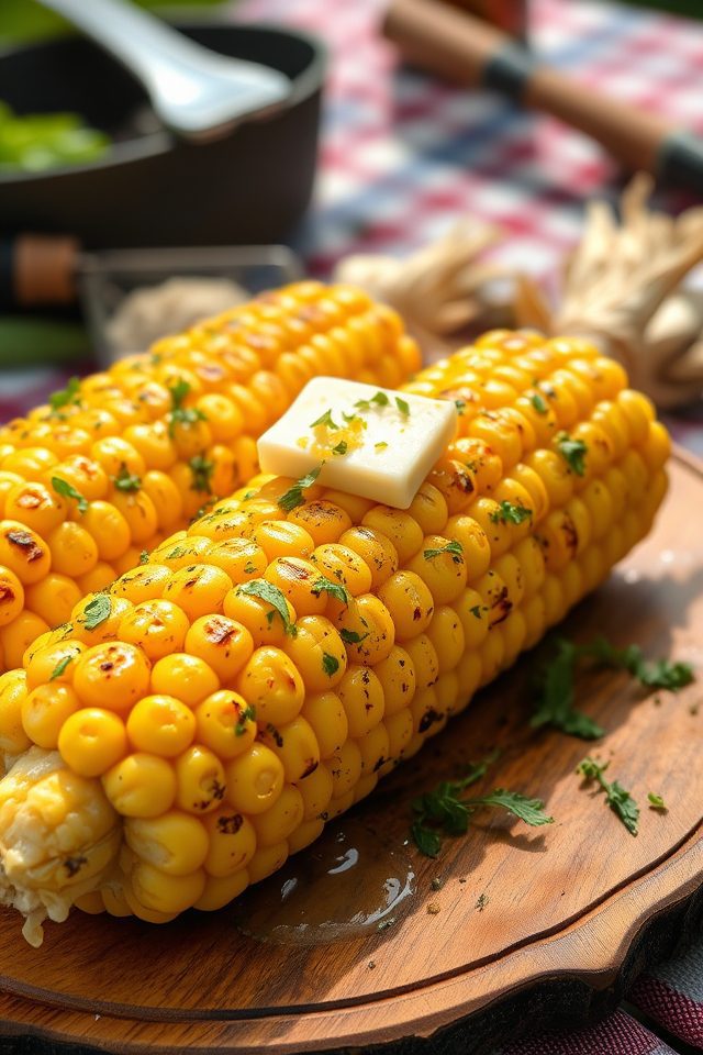 grilled corn seasoned butter