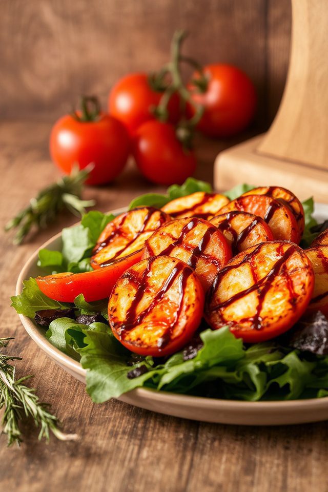 grilled halloumi summer salad