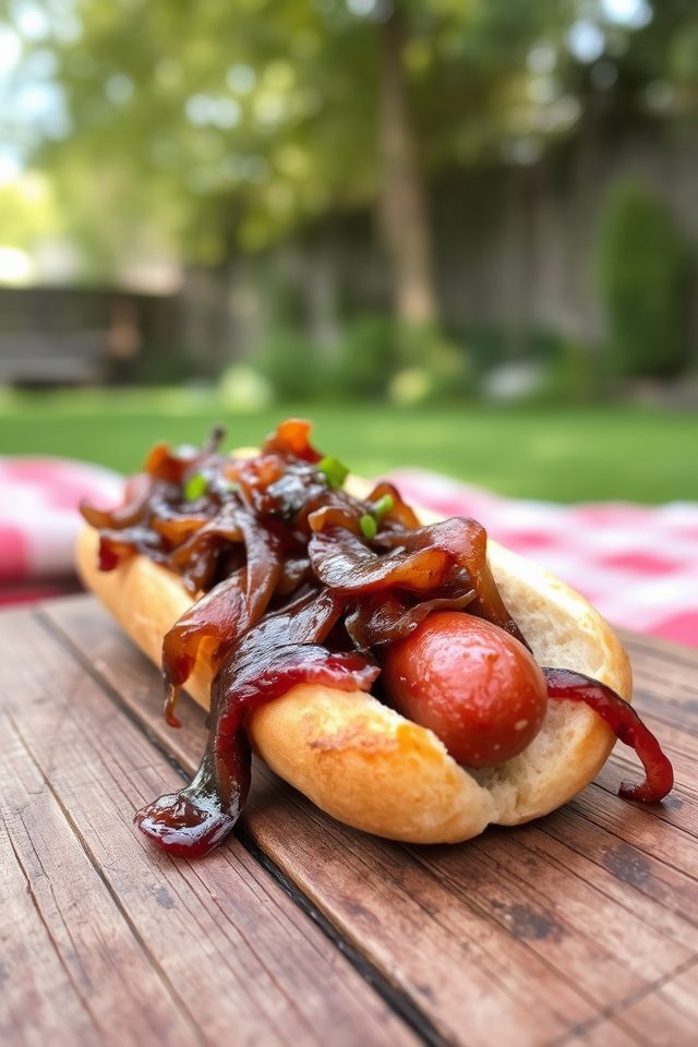 grilled hot dogs