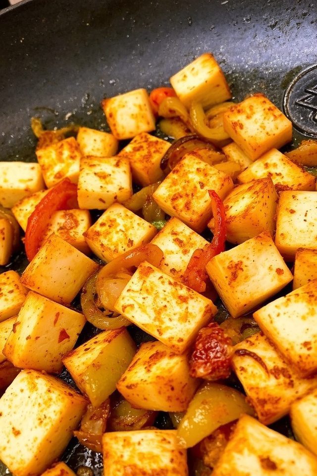grilled indian cheese dish