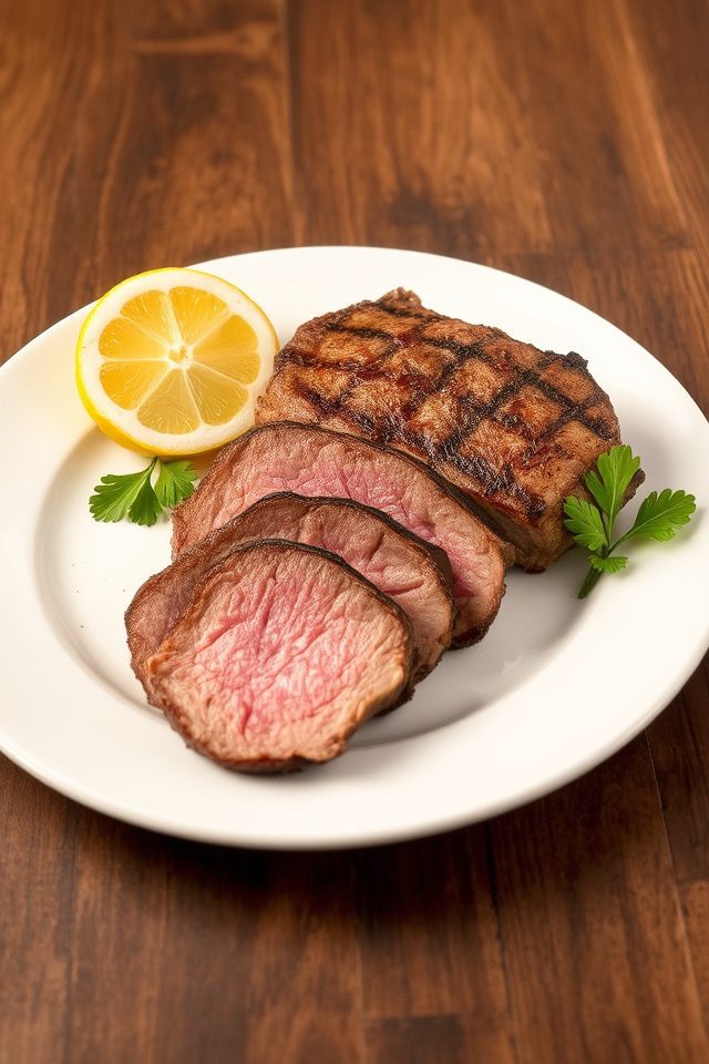 grilled lemon pepper steak