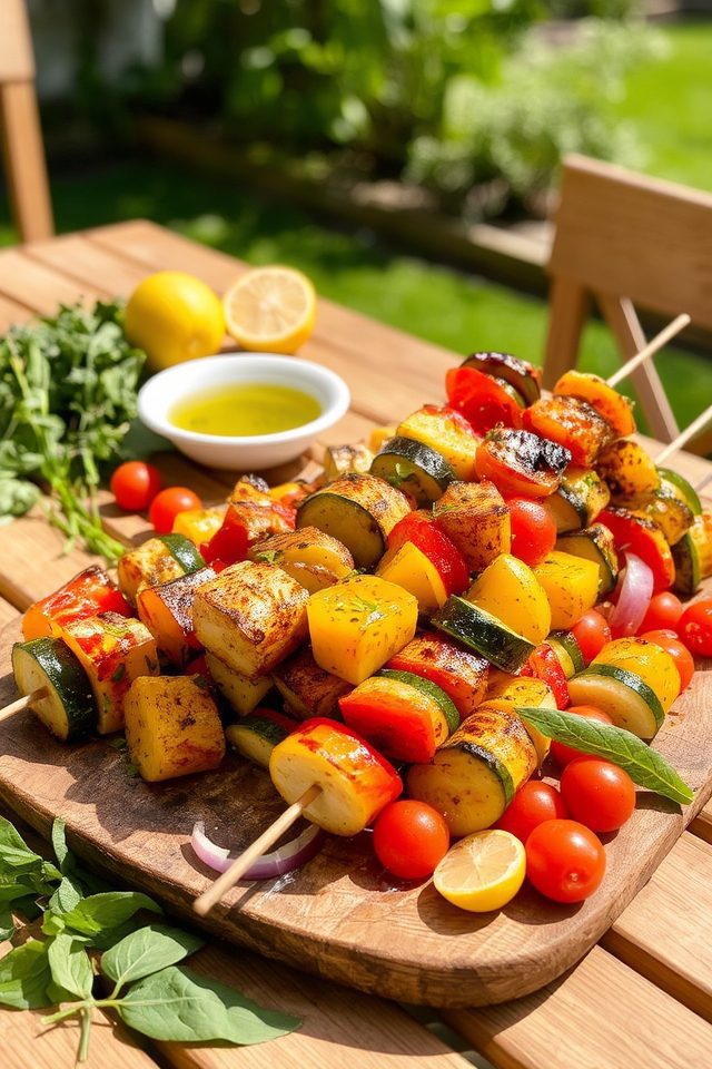 grilled marinated mediterranean vegetables