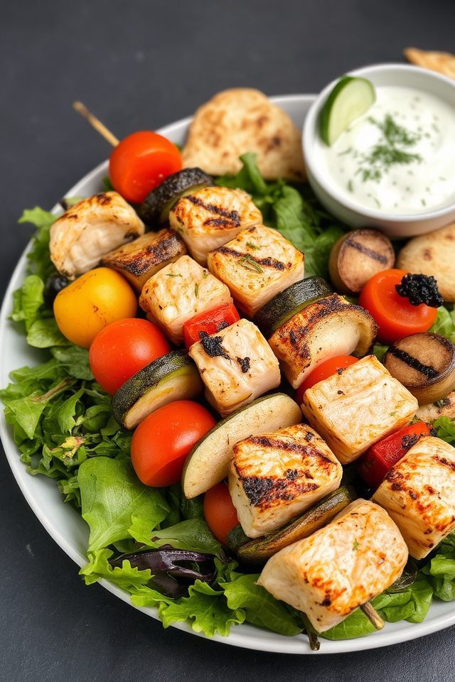 grilled mediterranean seafood delight
