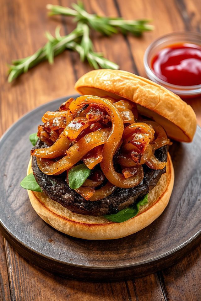grilled mushroom burgers recipe