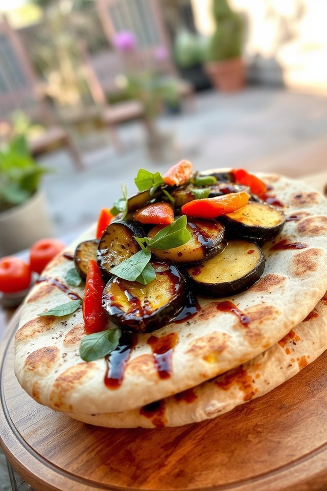grilled naan outdoor delight
