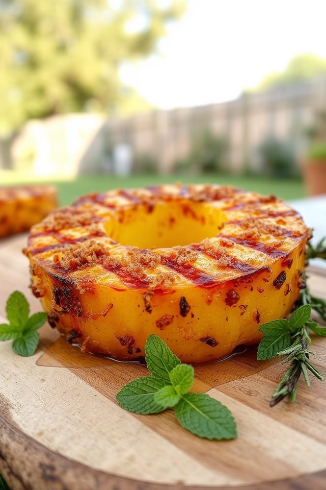 grilled pineapple summer dessert