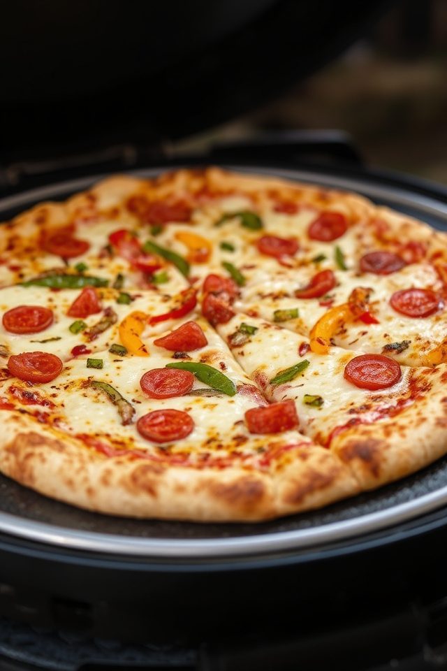 grilled pizza high heat