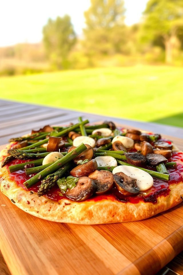 grilled pizza summer dish