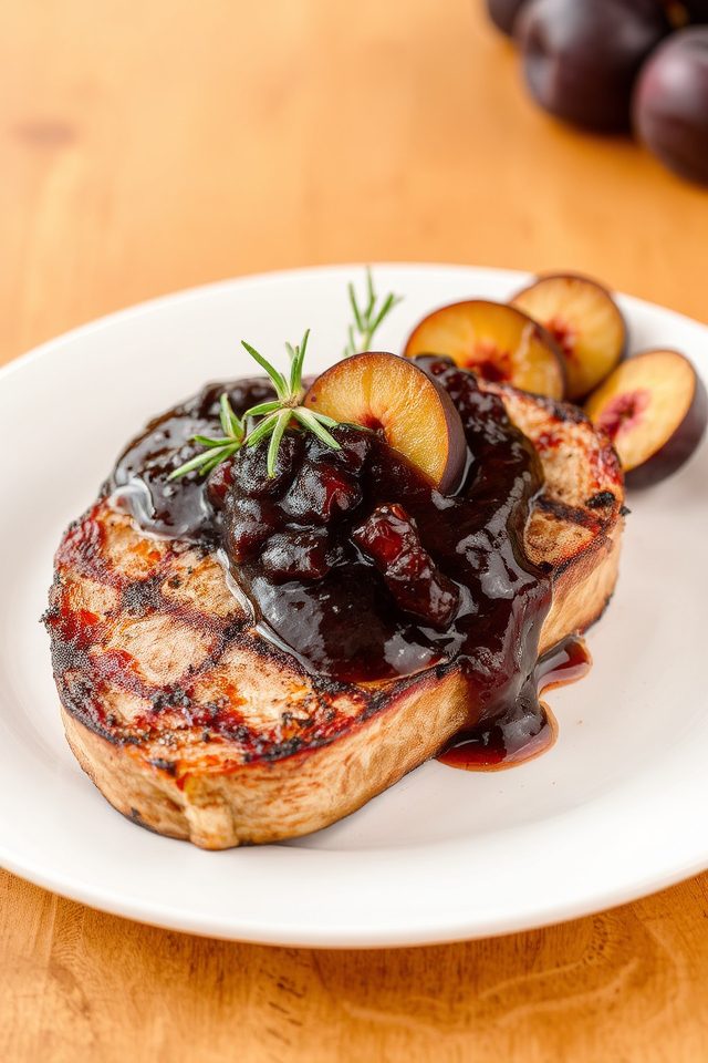 grilled pork summer dish