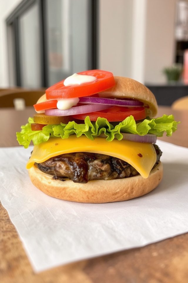 grilled portobello mushroom sandwich