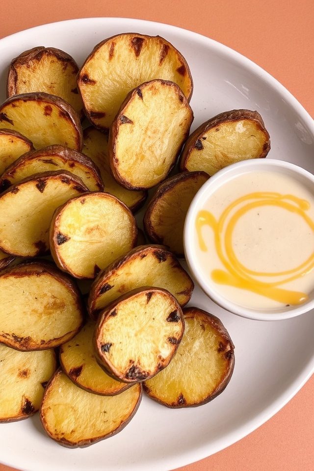 grilled potatoes with mayo