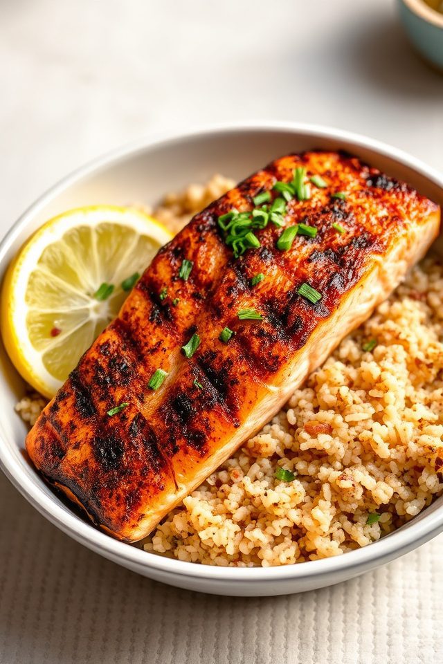 grilled salmon lowers pressure