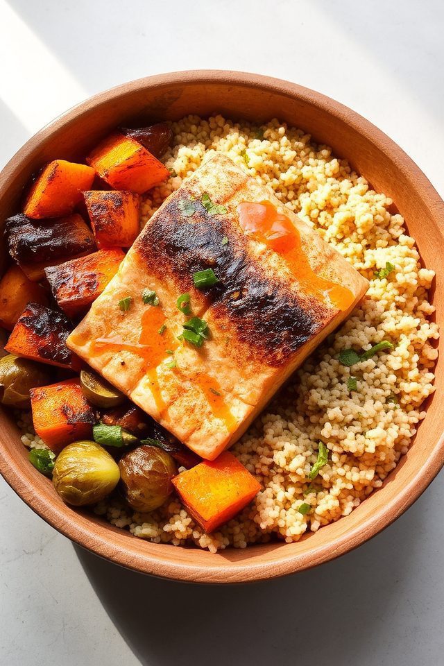 grilled salmon nutrition bowl