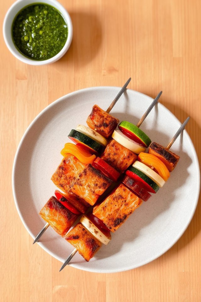 grilled salmon summer meal
