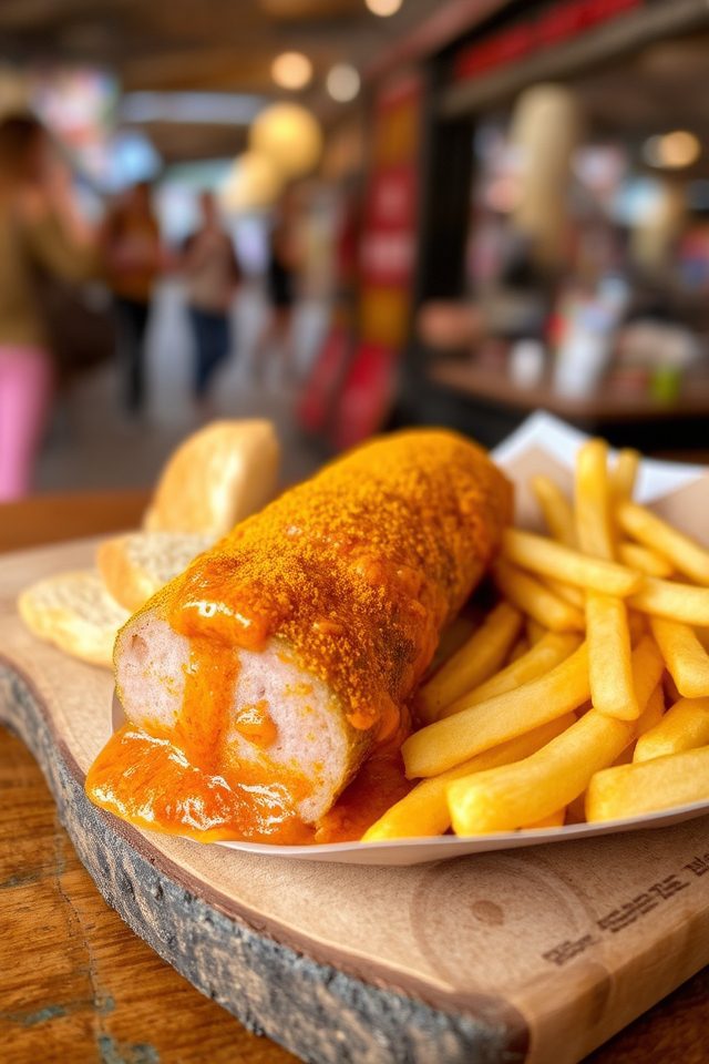 grilled sausage street food