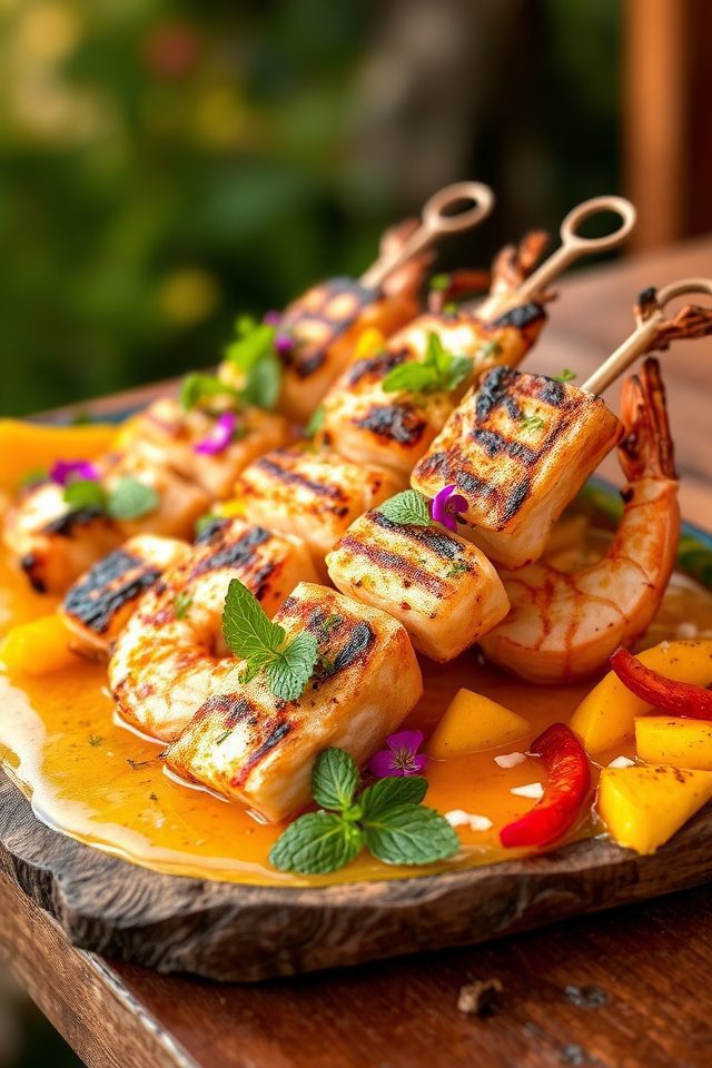 grilled seafood summer delight