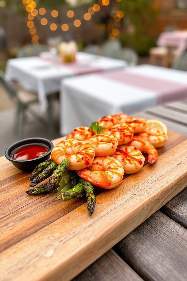 grilled shrimp summer meal