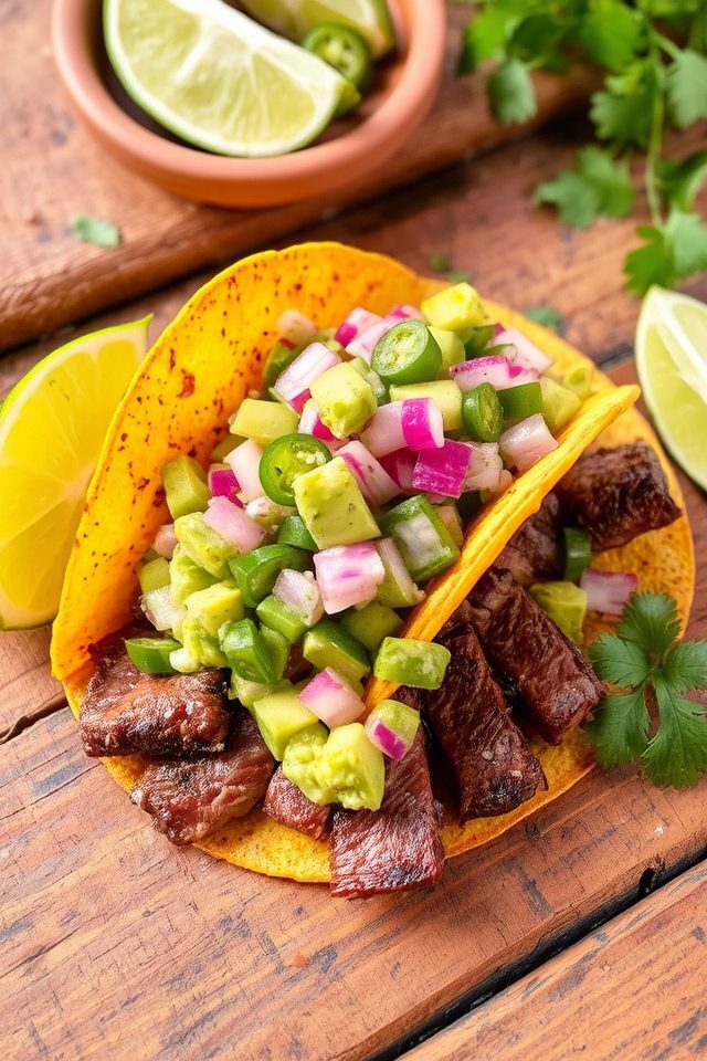 grilled steak avocado salsa