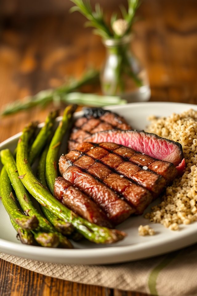 grilled steak healthy meal