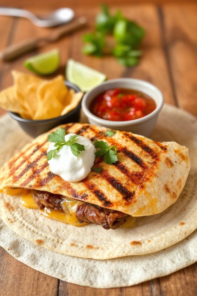 grilled steak quesadilla delight