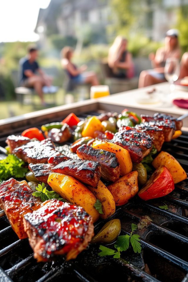 grilled summer steak kabobs