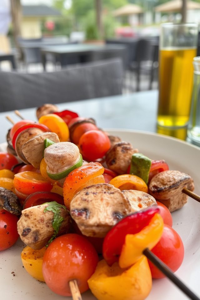 grilled vegetarian snack option