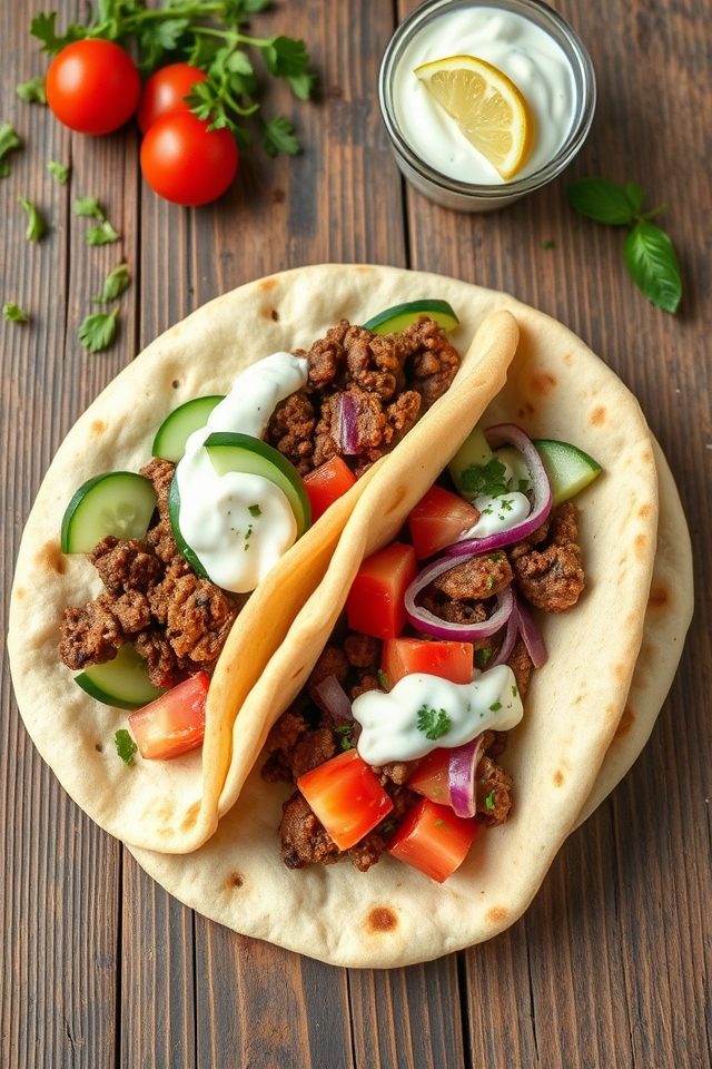 ground beef pita pockets