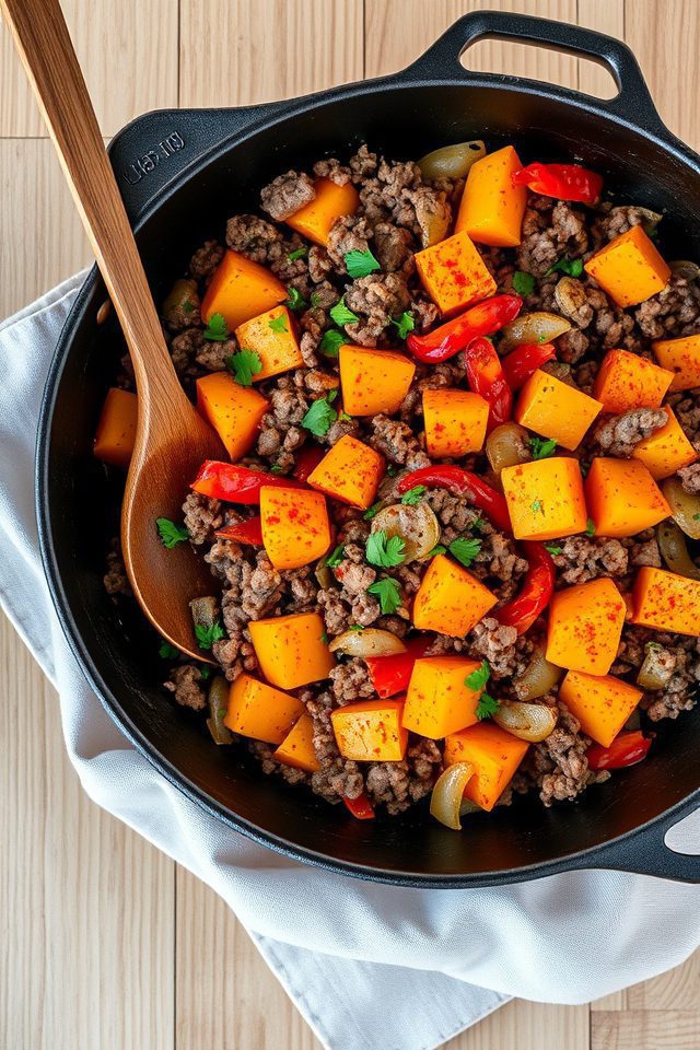 ground beef sweet potatoes