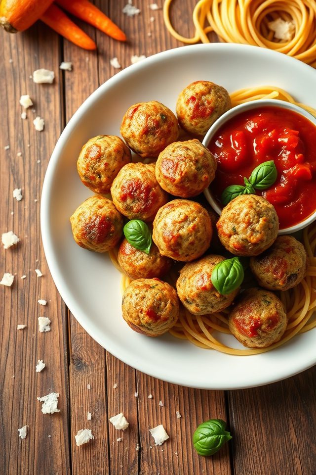 ground turkey vegetable meatballs