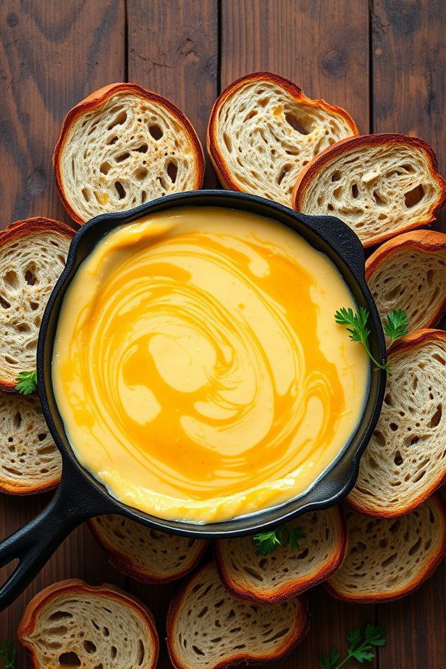 guinness infused rye cheese dip