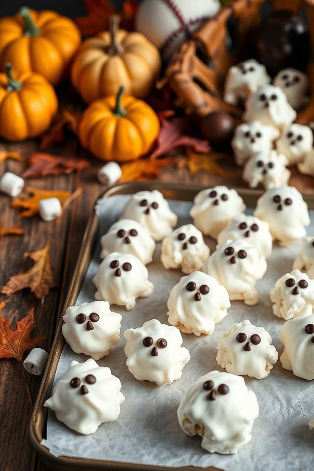 halloween themed popcorn treats