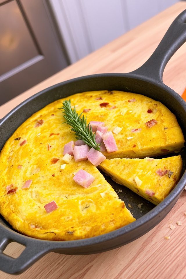 ham and cheese frittata