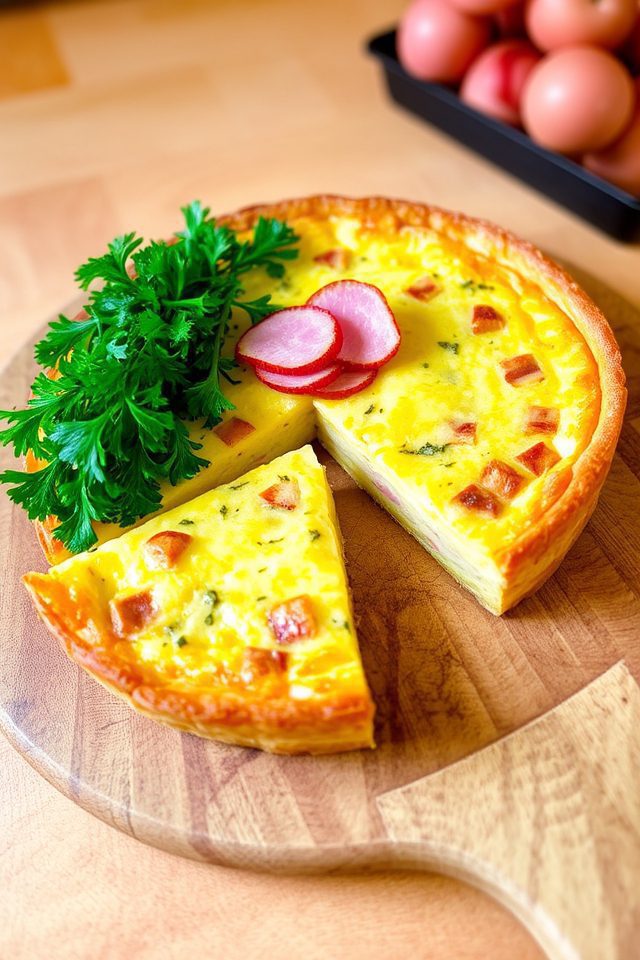 ham and cheese quiche