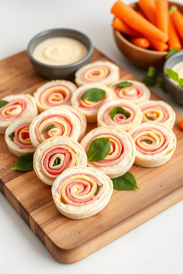 ham cheese rolled snacks