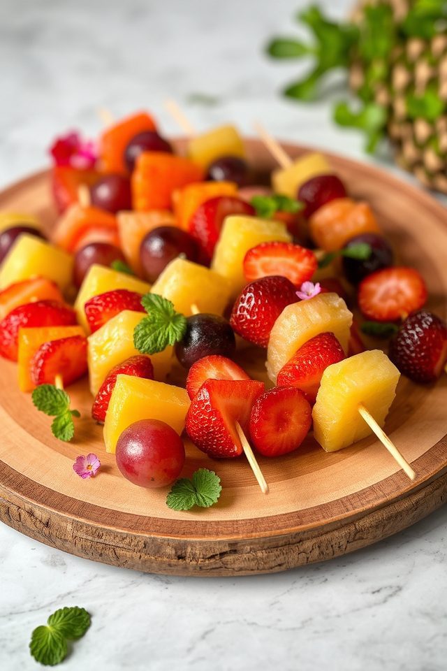 healthy and colorful snack