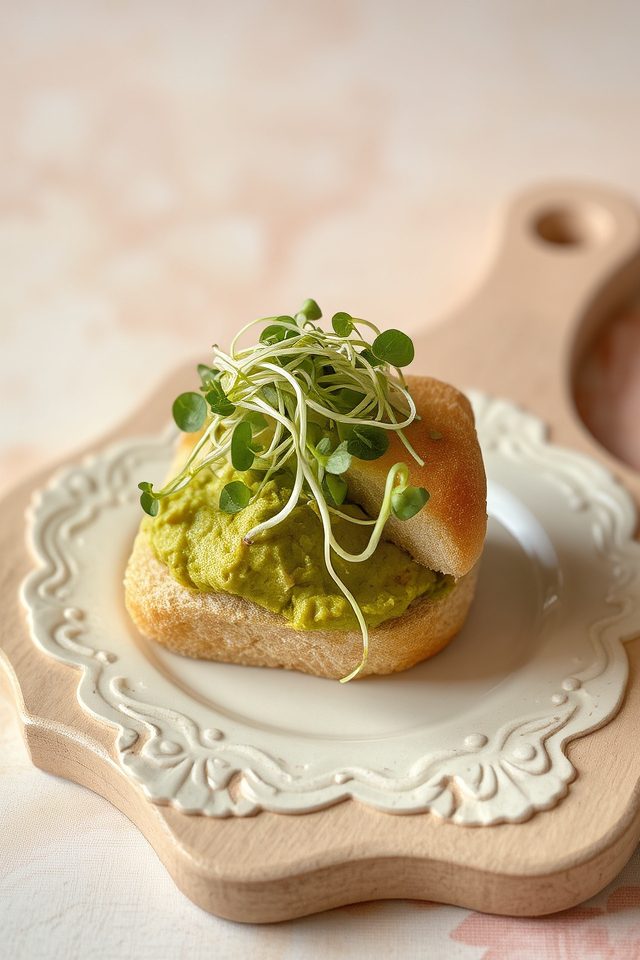 healthy avocado tea sandwiches