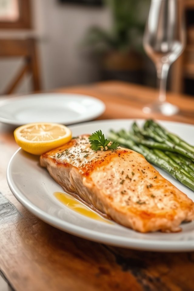 healthy baked fish option